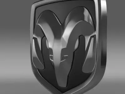 Dodge new Logo 3D model