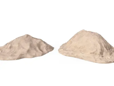 Pile of sand Low-poly 3D model purchase