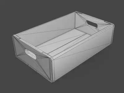Old Crate Low-poly 3D model purchase