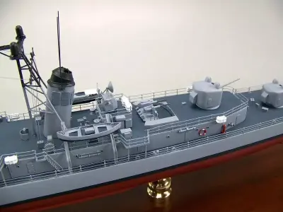 Forrest Sherman Class Destroyer US Navy Warship 3D print model