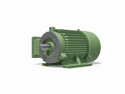 90L B34a Left IEC electric motor - 3D CAD model 3D model