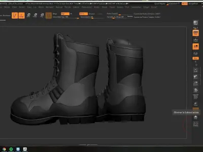 MERCENARY BOOTS  3D model