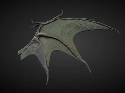 WING27 high poly sculpt 3D model