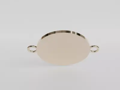 round pendant with scales 3D print model