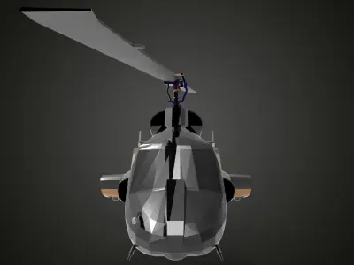 Bell 222 3D model purchase