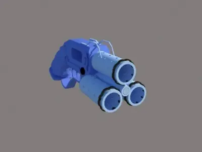 Wip weapon expensive edition  Low-poly 3D model