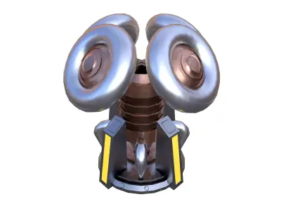  Tesla Coil 2 Low-poly 3D model