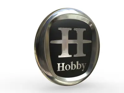 hobby logo 3D model by 3dlogoman