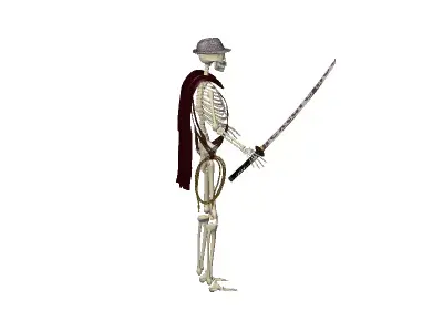 Skeleton-2 skeleton Low-poly 3D model