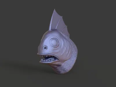 HEAD-R1 high poly sculpt 3D model
