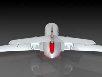 Airplane Dassalut Falcon 20 3D model