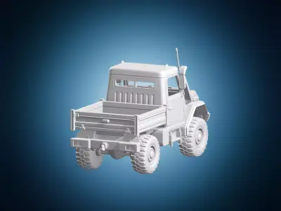 Off-road Utility Truck 3D Model 3D print model
