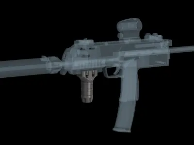 TangoDown Vertical Fore Grip Low-poly 3D model