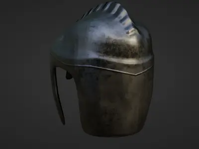 helmet armor Low-poly 3D model
