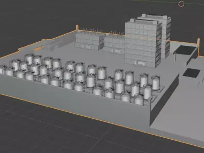 Industrial place 3D model