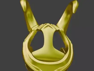 Loki Helmet Multi Part Cosplay and Display 3D print model
