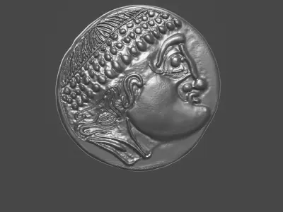 Celtic coin 2 3D print model