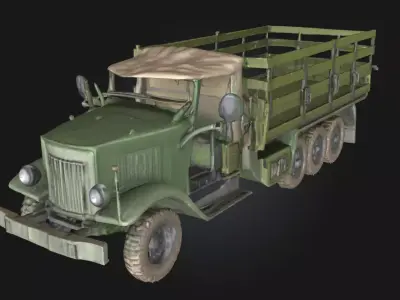 Army Supply Truck  Military Logistics Vehicle  3D model