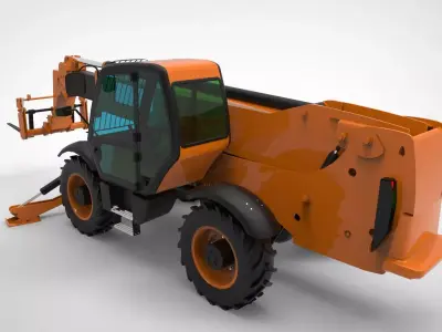 Telehandler forklift 3D model purchase
