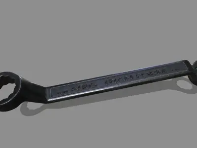 wrench Low-poly 3D model 10