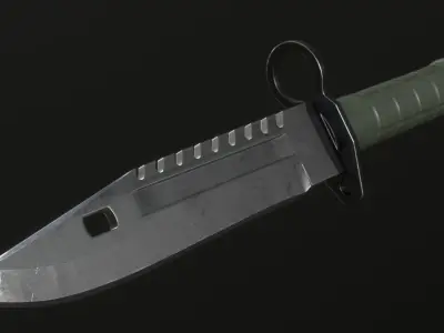 M9 Bayonet Low-poly 3D model purchase