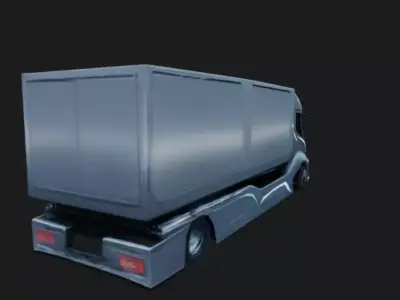 Futuristic Landscaping Truck 3D Model 3D model