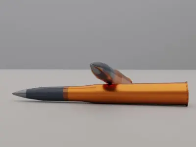 Bullets pack 1 Low-Poly Triangulated Textured Low-poly 3D model