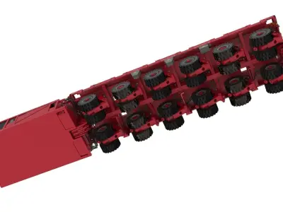 Mammoet Self Propelled Modular Rigging 3D model
