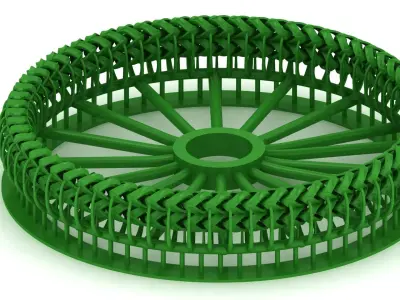 7MM 2 line spiral Franco Cuban Bracelet or necklace edge  3D print model