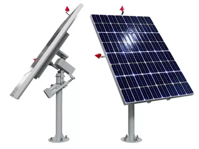 Solar panel photovoltaics 3D model