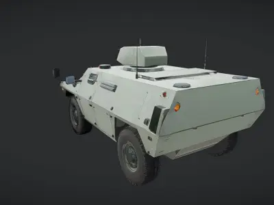 military armored vehicle 3D model