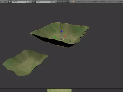 island fbx Free low-poly 3D model