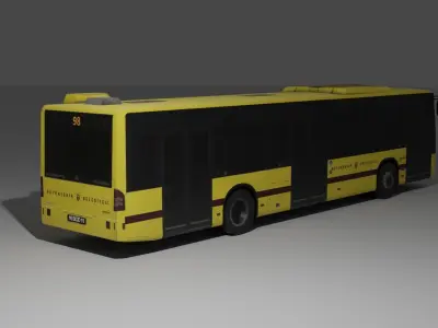 Mercedes Benz Conecto  Low-poly 3D model