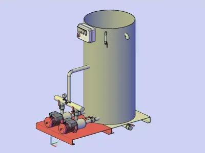 Maintain pressure group Salmson H206-2M-800 3D model