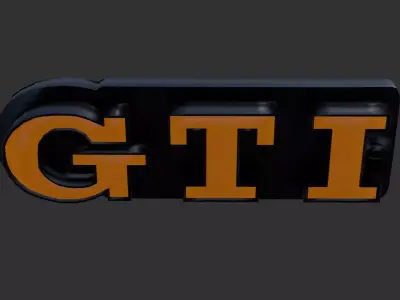 gti symbol 3D model