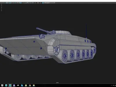 BMP - Armored Infantry Combat Vehicle Low-poly 3D model