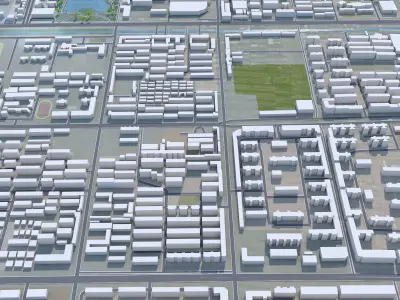 Hengshui Hebei China 25km Free low-poly 3D model
