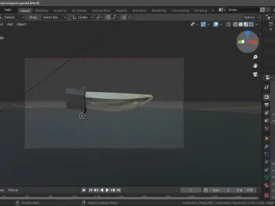 Squad knife  Low-poly 3D model