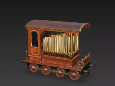 Grand Harmony Organ Wagon 3D Model Low-poly 3D model