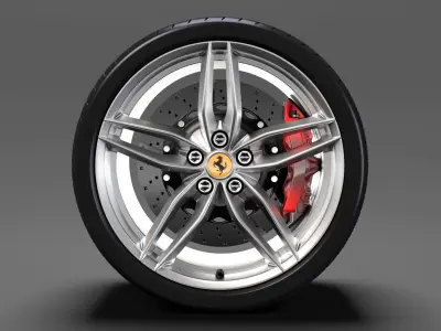 Ferrari 488 GTB wheel 3D model