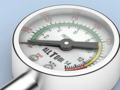 Pressure Gauge 4K 3D model