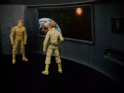 USS Enterprise Bridge Main View Screen - The Wrath of Khan 3D print model