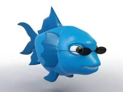 Cartoon Fish 3D model