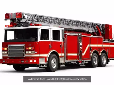 Fire Truck Pack 15 Vehicles Emergency Rescue Set