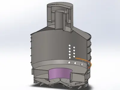 Vacuum PAN REFINERY  SUGAR 3D model
