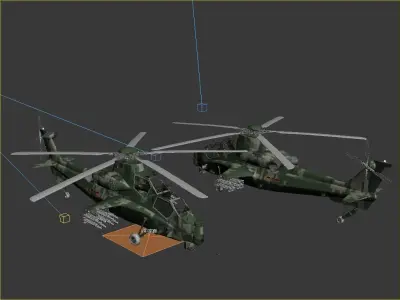  Chinese armed helicopter  3D model