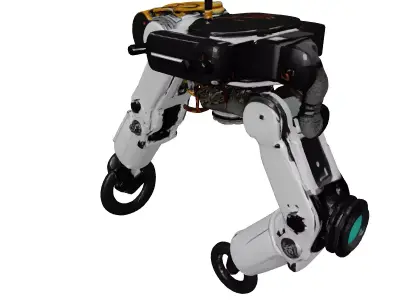 Sleek Robotic Drone Arm with Claw 3D model