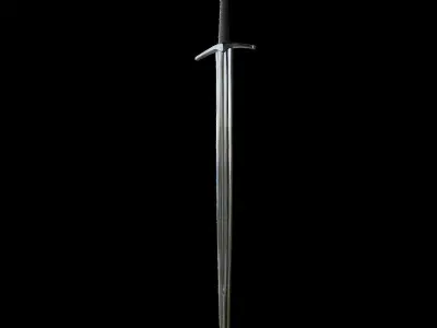 Medieval Knight Sword War Sword 3D Model  3D model