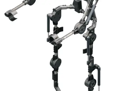 Exoskeleton for 3D printing 3D model