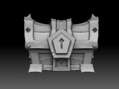 Fantasy chest 3D print model